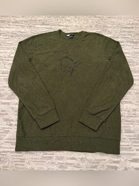 Norrona Crew Sweatshirts Pullover Fleece Polartec Men’s XL Olive Night Outdoor
